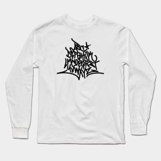 ALPHABET-black Long Sleeve T-Shirt